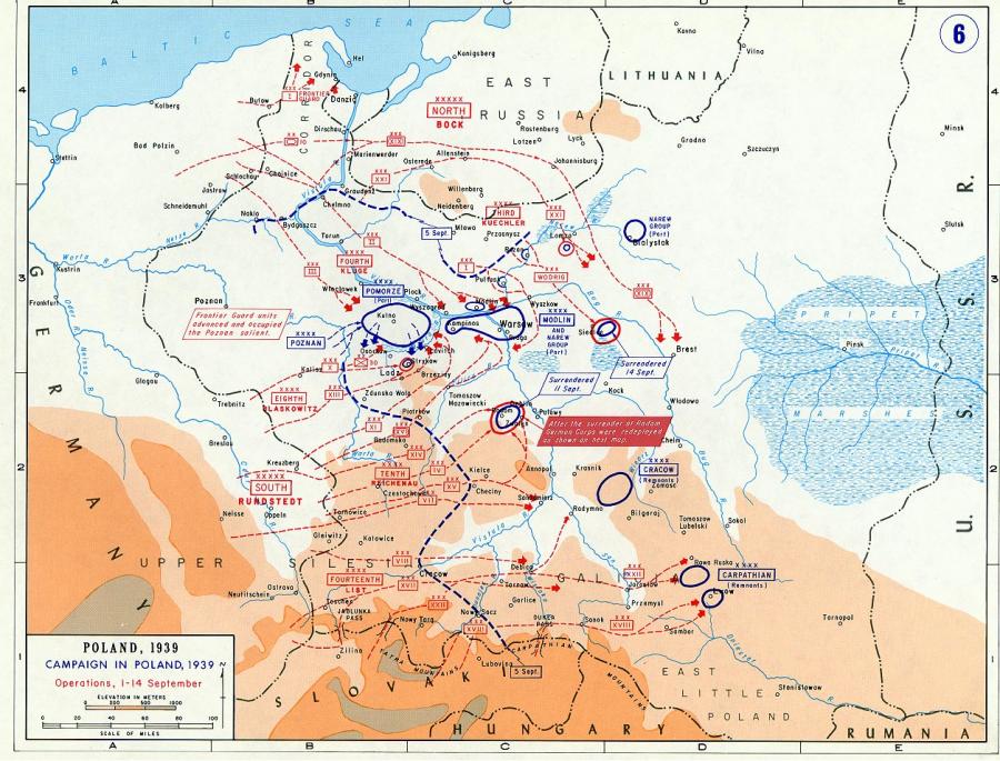 Map Of Poland And Germany 1939